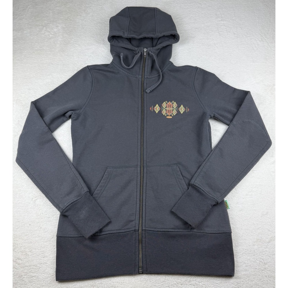 Keen Women's Diamond Graphic Hoodie Full Zip-Up Gray Size Small